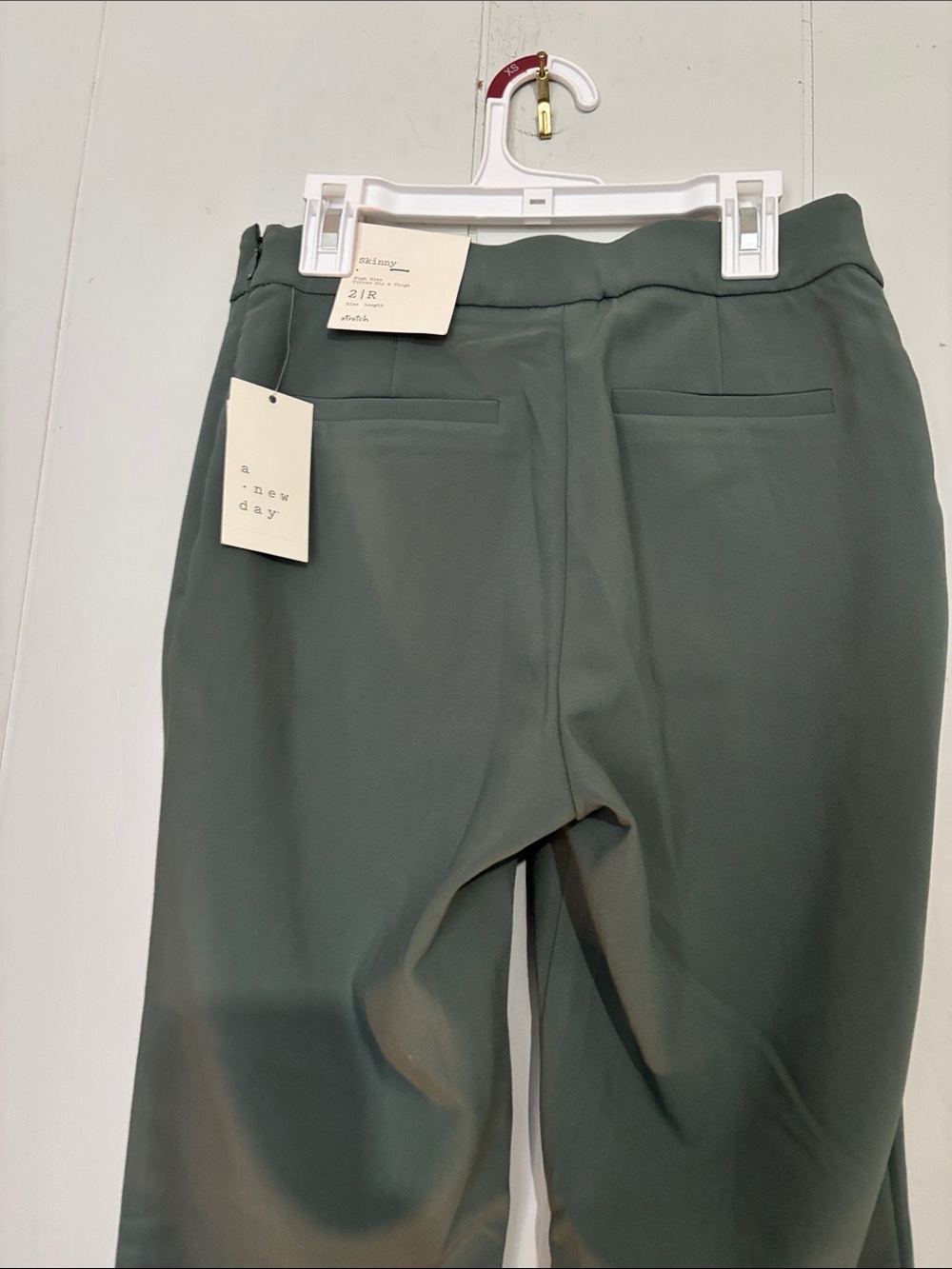 a new day Women's Straight Leg Dress Pants in Olive Green - Picture 3 of 5